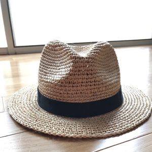 J Crew Packable Straw Hat - M/L